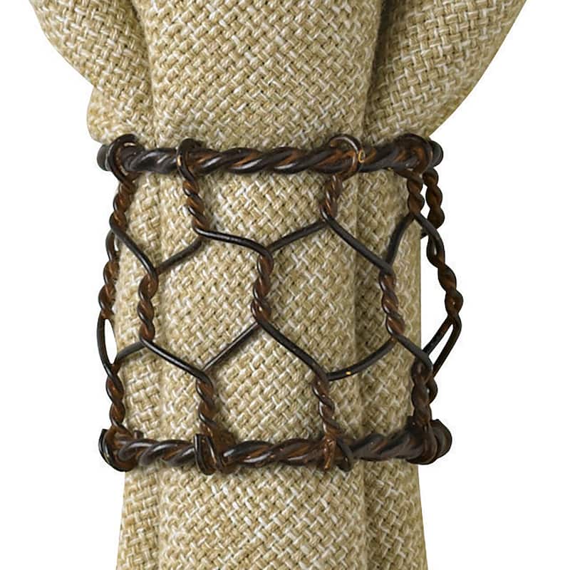 Park Designs Chicken Wire Napkin Ring Set of 4 - 1.75H x 1.75W x 2D