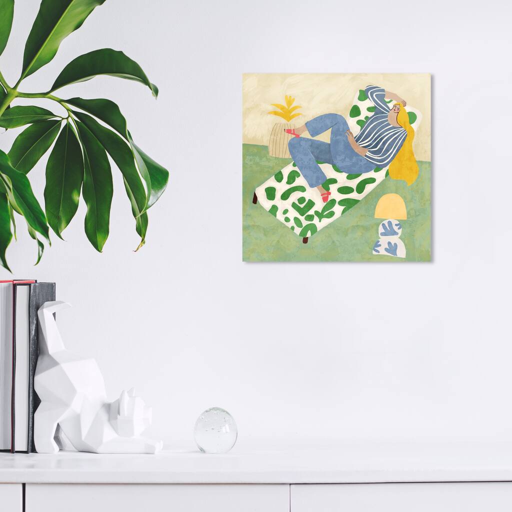 Wynwood Studio Fashion and Glam Recharge Green and Modern & Contemporary Wall Art Canvas Print