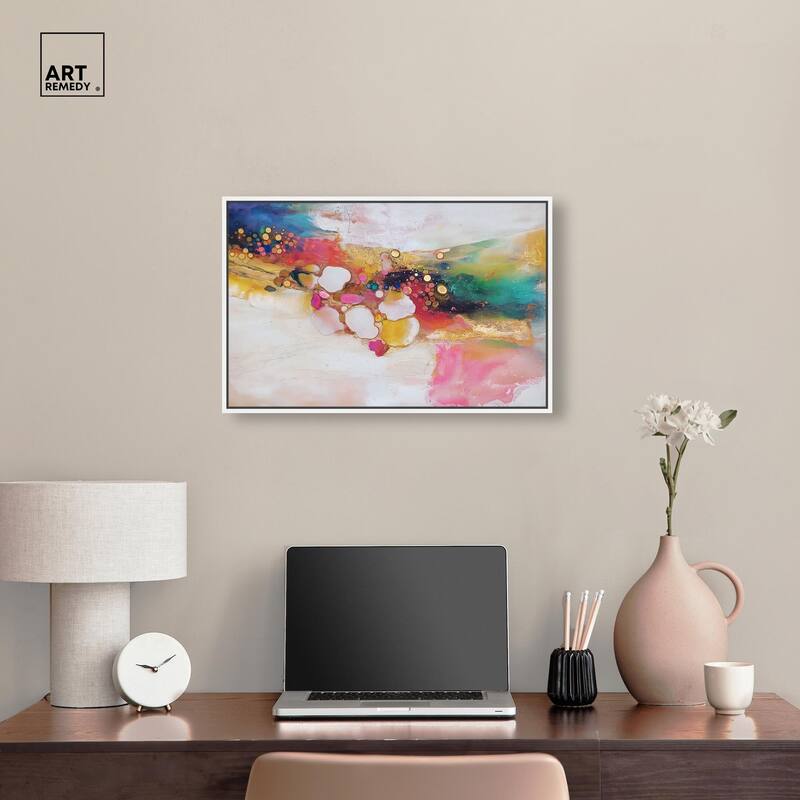 Vibrant Dabs II Canvas by Art Remedy