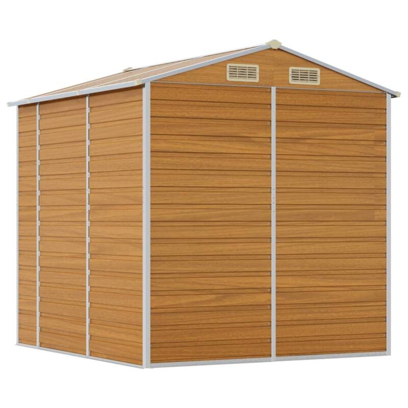 vidaXL Garden Shed Metal Outdoor Storage Shed Anthracite Galvanized Steel