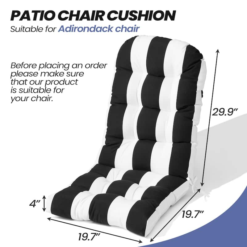Adirondack Style Patio Outdoor Chair Cushion for Adirondack Chair or Lounge Rocking Chair - See picture