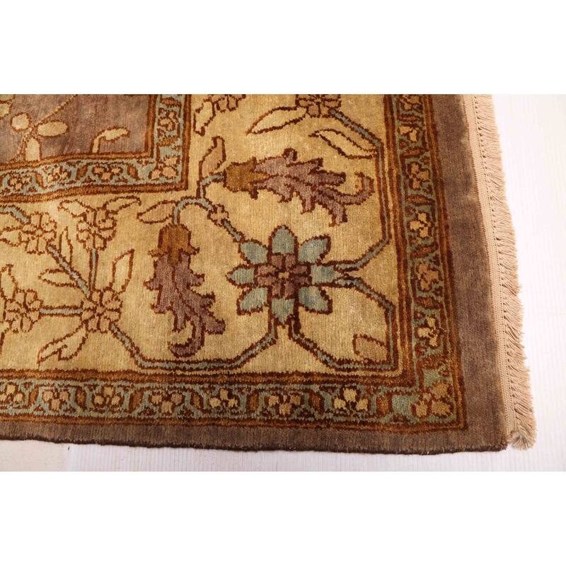 ECARPETGALLERY Hand-knotted Opulence Brown Wool Rug - 8'1 x 10'8