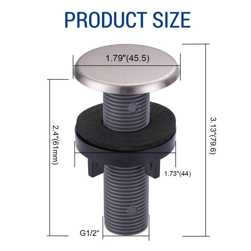 WOWOW 1-3/4 in.Kitchen Sink Hole Cover in Modern