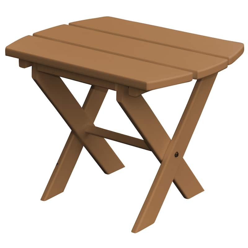 Poly Folding End Table - Cedar