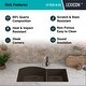 preview thumbnail 5 of 6, 32 Inch Lexicon Platinum Quartz Composite Drop-in Undermount Double Bowl Galaxy Mocha Kitchen Sink LP-7030-M-SO