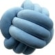 preview thumbnail 4 of 4, LCM Home Fashions Soft Home Decorative Plush Knott Pillow Ball Pillow Cushions - N/A Light Blue