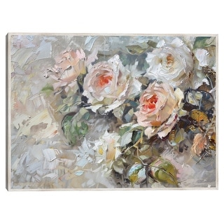 Masterpiece Art Gallery | Painted Roses by Petal Prints Design - Color Barnwood Frame Wall Art - Size 30x40