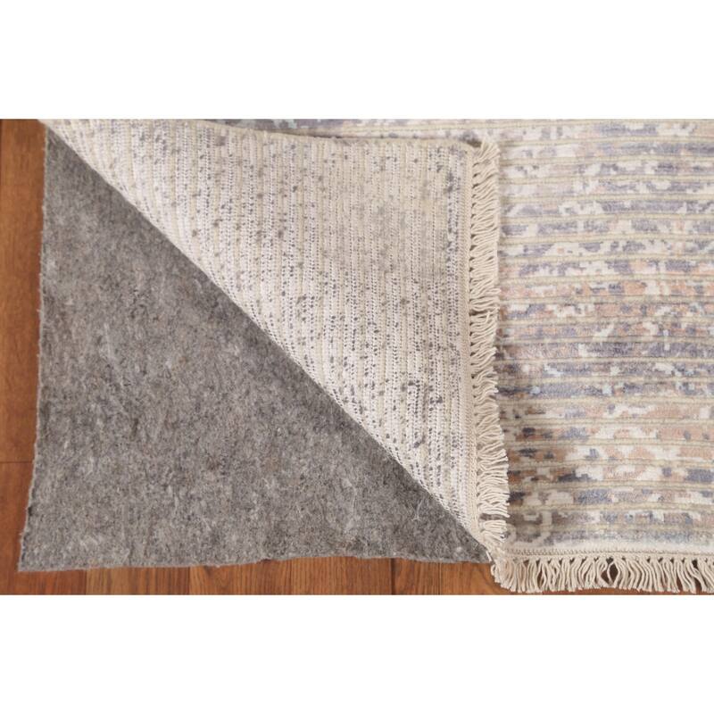 Abstract Modern Indian Accent Rug Handmade Wool Carpet - 2'11"x 5'1"