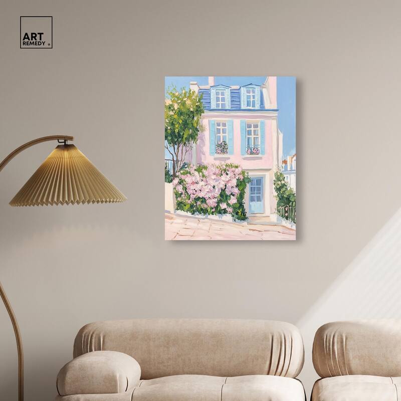 Rosy Residence Canvas by Art Remedy, Gallery Wrapped