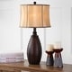 preview thumbnail 1 of 5, SAFAVIEH Lighting 28-inch Traditions Brown Table Lamp (Set of 2) - 14"x14"x28.5"