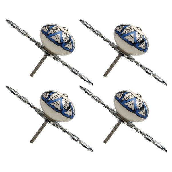 4pcs Ceramic Knobs Vintage Knob Drawer Pull Handle Furniture Door Cabinet Cupboard Wardrobe Dresser Decoration #1