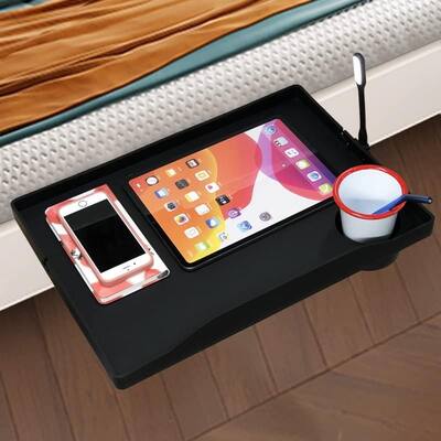 Bedside Bunk Bed Shelf Organizer for Top Bunk On Nightstand with Cup Holder 17"D x 12"W x 3.15"H