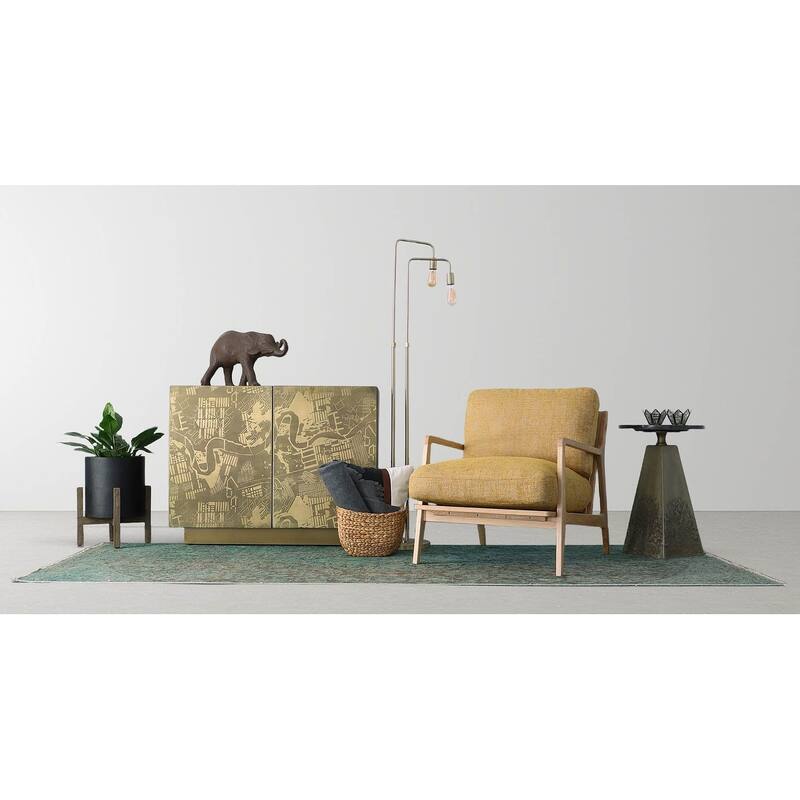 Skye 62" Floor Lamp, Brass