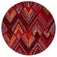 preview thumbnail 58 of 70, SAFAVIEH Amsterdam Malinda Modern Rug 6'7" Round - Red/Terracotta - Round