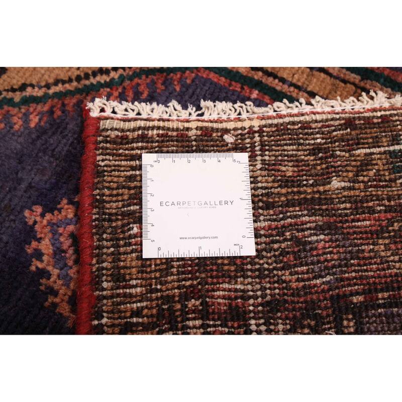 ECARPETGALLERY Hand-knotted Konya Anatolian Navy Wool Rug - 3'11 x 9'1