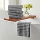 preview thumbnail 133 of 150, Linery & Co. Combed Cotton Bath Towel Set Hand Towel (Pack of 6) - Mid Grey