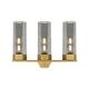Option Plated Smoke Glass / Brushed Brass