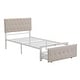 preview thumbnail 12 of 11, Twin Size Storage Bed Metal Platform Bed With A Big Drawer - Beige - 77.9"L X 42.2"W X (40.2 or 44.2)"H