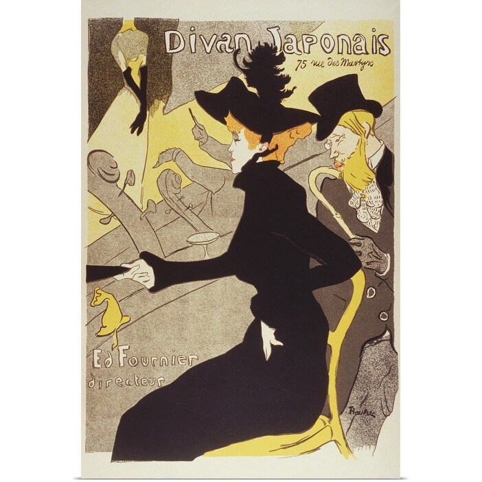 Shop Lithograph Divan Japonais By Henri De Toulouse Lautrec Poster Print Overstock 16471833