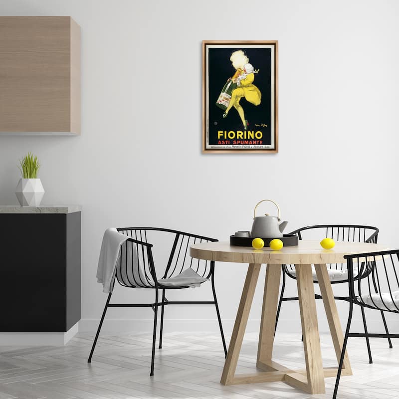 Stupell Vintage Fiorno Wine Framed Floater Canvas Wall Art Design By Marcus Jules