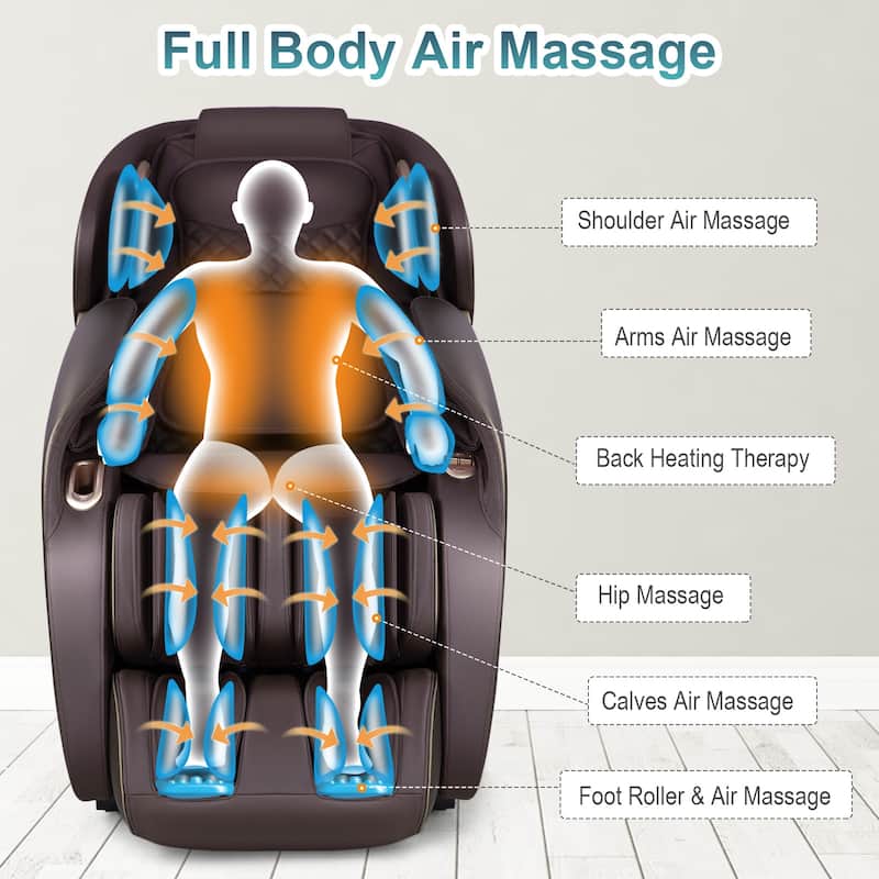 Relaxe Zero Gravity Shiatsu Massage Chair with Heating (SL-Track)