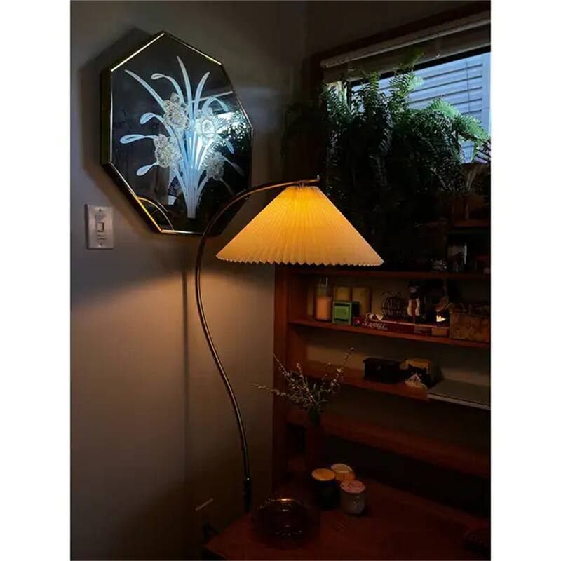 63" Modern Arched Floor Lamp for Bedrooms and Living Rooms