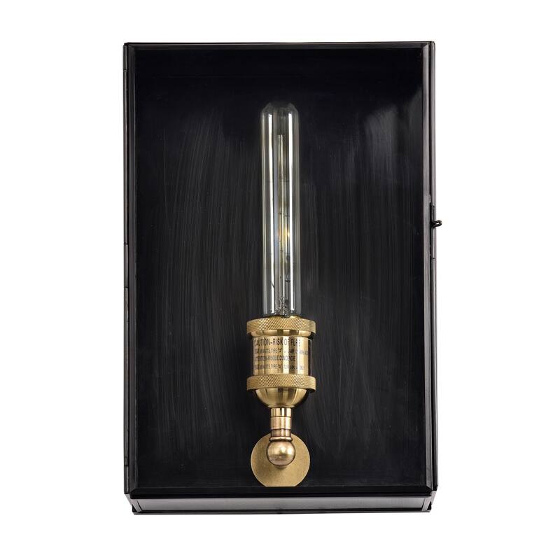 C Cattleya Solid Brass Outdoor Wall Lantern with Tempered Clear Glass Shade