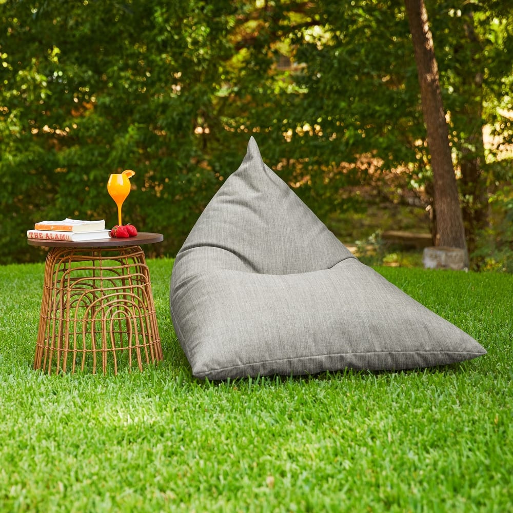 Sorra Home Sunbrella Outdoor Bean Lounger - 54 in W x 38 in W x 21 in H