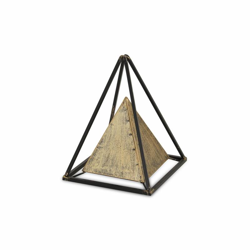 HomeRoots 11" Bronze Metal Hand Painted Modern Abstract Tabletop Sculpture - 8' X '10.5' X '8