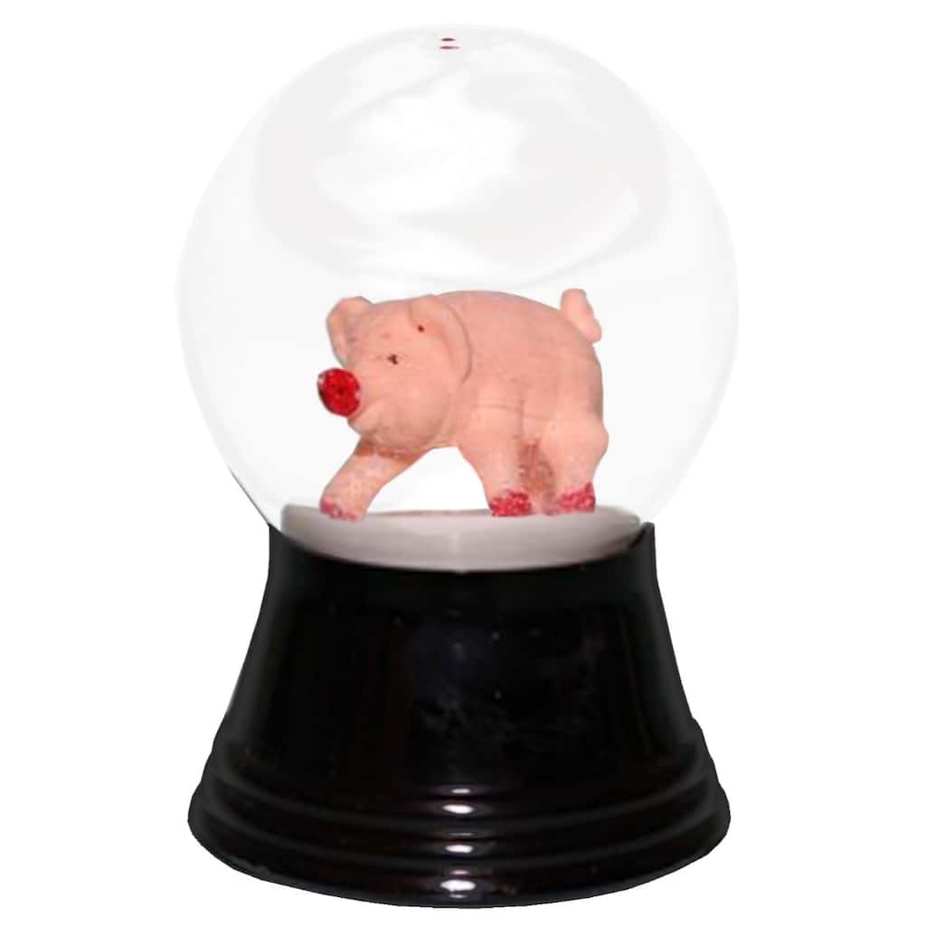2.5" Perzy Small Pig Snow Globe