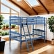 preview thumbnail 2 of 25, Artsy Twin-Over-Twin Bunk Bed with Slat System, Built-In Ladder & Safety Guard-Rai, Stackable or Separate Configuration