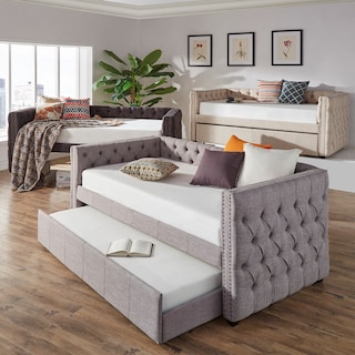 Knightsbridge Twin Tufted Nailhead Daybed by iNSPIRE Q Artisan