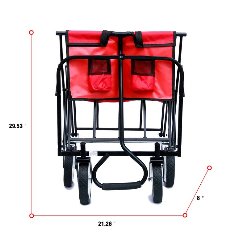 Folding Wagon Garden Shopping Beach Cart