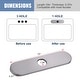 preview thumbnail 32 of 30, WOWOW Stainless Steel Kitchen Sink Faucet Hole Cover Deck Plate