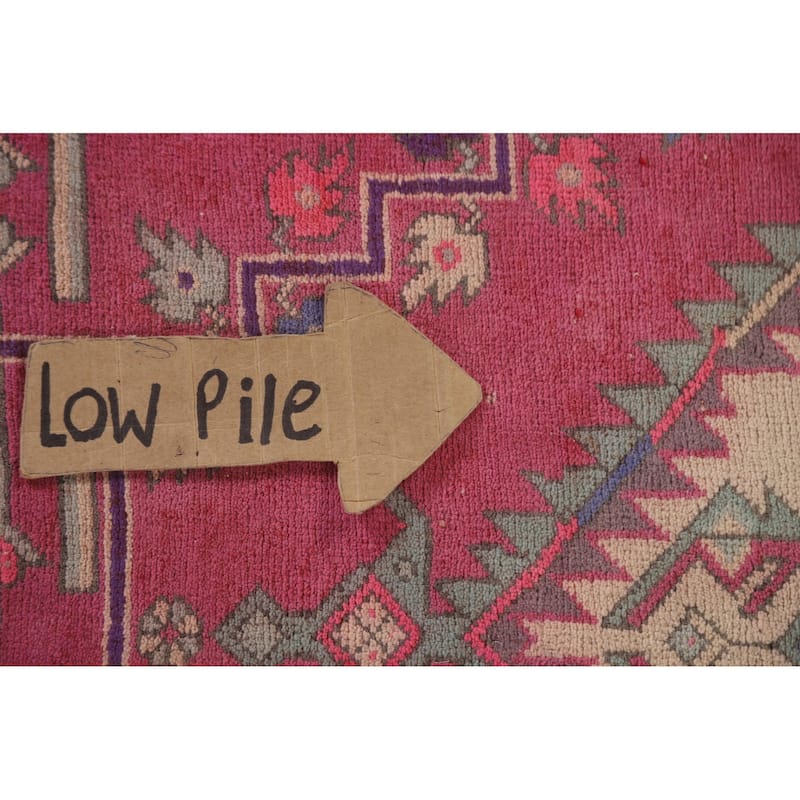 Tabriz Persian Vintage Runner Rug Handmade Wool Carpet - 4'5" x 10'9"