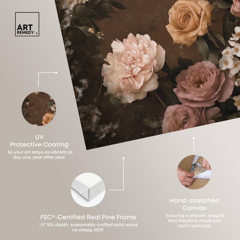 Faded Florals Fable I Canvas by Art Remedy, Gallery Wrapped