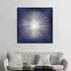preview thumbnail 6 of 6, iCanvas 'Silver Sunburst On Blue I' by Abby Young Canvas Print