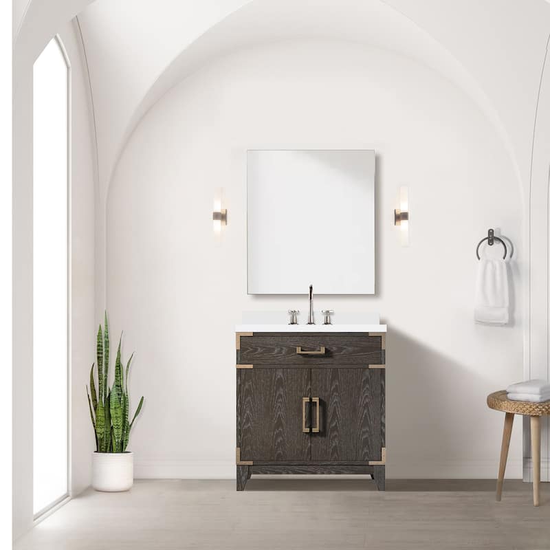 Laurel Bath Vanity with Quartz Top and Sink