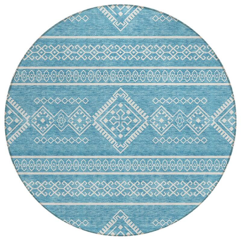 Machine Washable Indoor/ Outdoor Chantille Moroccan Boho Rug