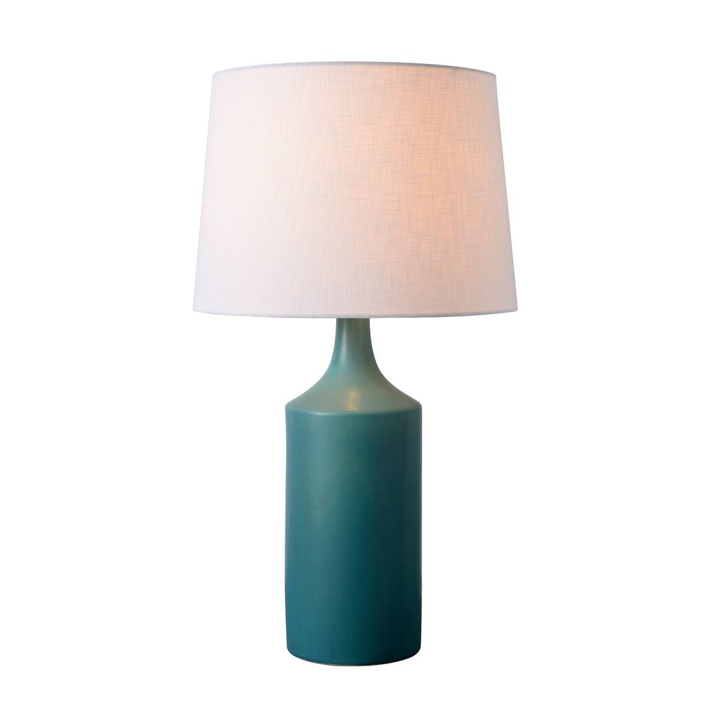 Kendall 25.5" Matte Teal Ceramic Table Lamp
