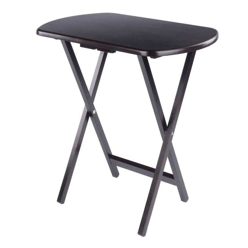 Corbett 4 Snack Tables with Stand Coffee Finish