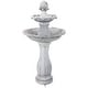 preview thumbnail 22 of 33, 2-Tier Arcade Solar with Battery Fountain with LED - Color Options