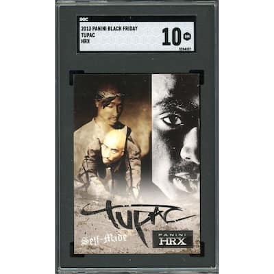 TUPAC 2PAC 2013 Panini HRX Black Friday Card Graded SGC 10 - 8'6" x 11'6"