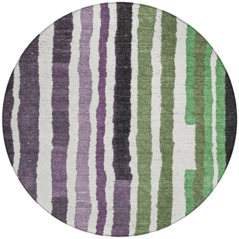 HomeRoots Striped Transitional Rectangle Outdoor Rug
