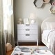 preview thumbnail 1 of 18, Wooden 3-Drawer Dresser with Smooth Bearing Slides for Kids Bedroom White