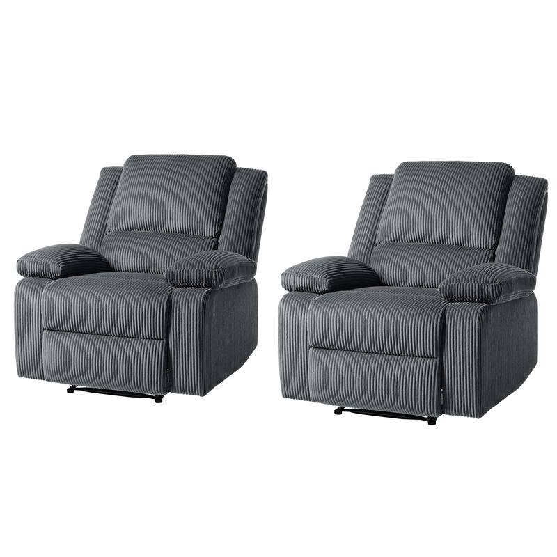 Corduroy Adjustable Recliner Chair Sofa for Living Room