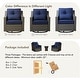 preview thumbnail 13 of 105, Murphy Outdoor Wicker Patio Outdoor Sofa Swivel Chair Coffee Table