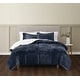 preview thumbnail 3 of 13, Truly Soft Basket Carved Faux Fur Comforter Set Indigo - King - 3 Piece