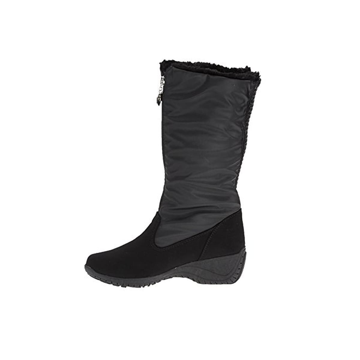 Shop Khombu Womens Amber Winter Boots Faux Fur Lined Slip