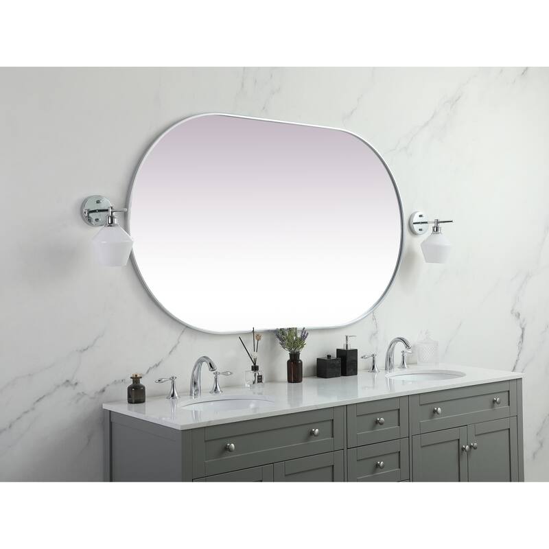 Elegant Lighting MR2A3660 Asha 36" W x 60" H Oval Framed Bathroom